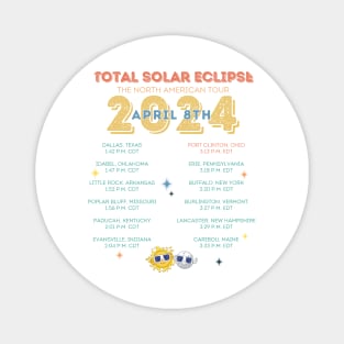 I Got Mooned in Port Clinton Total Solar Eclipse April 8, 2024 Magnet